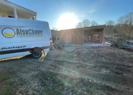 Pose d’une chape liquide ciment à Ingwiller