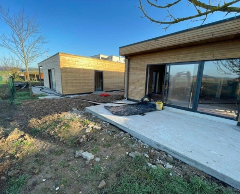 Pose d’une chape liquide ciment à Ingwiller