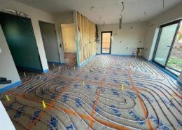 Pose d’une chape liquide ciment à Ingwiller