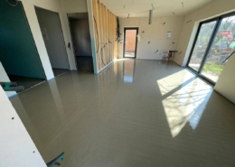 Pose d’une chape liquide ciment à Ingwiller