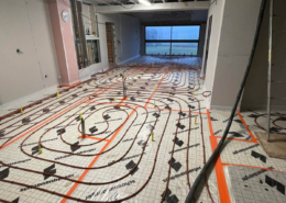 Pose d’une chape liquide à Oberbronn