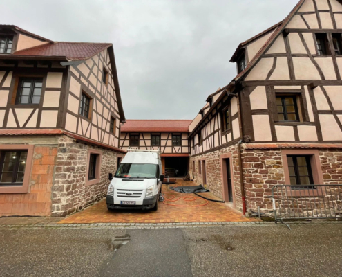 Coulage d’une chape liquide à Reichshoffen