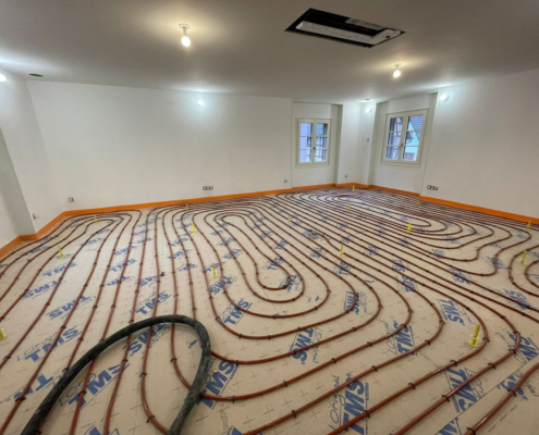 Coulage d’une chape liquide à Reichshoffen