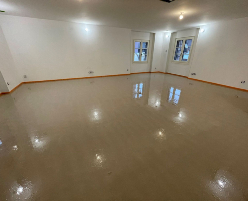 Coulage d’une chape liquide à Reichshoffen