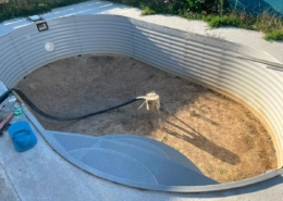 Pose d’une chape traditionnelle dans une piscine Waterair à Haguenau