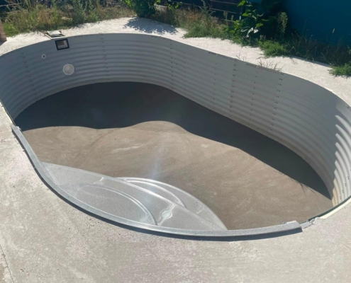 Pose d’une chape traditionnelle dans une piscine Waterair à Haguenau